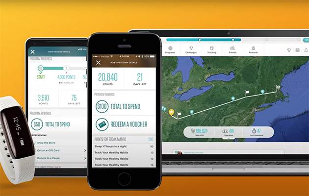 screen shot of virgin pulse on different platforms